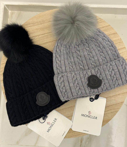 Cappello lana moncler pon pon