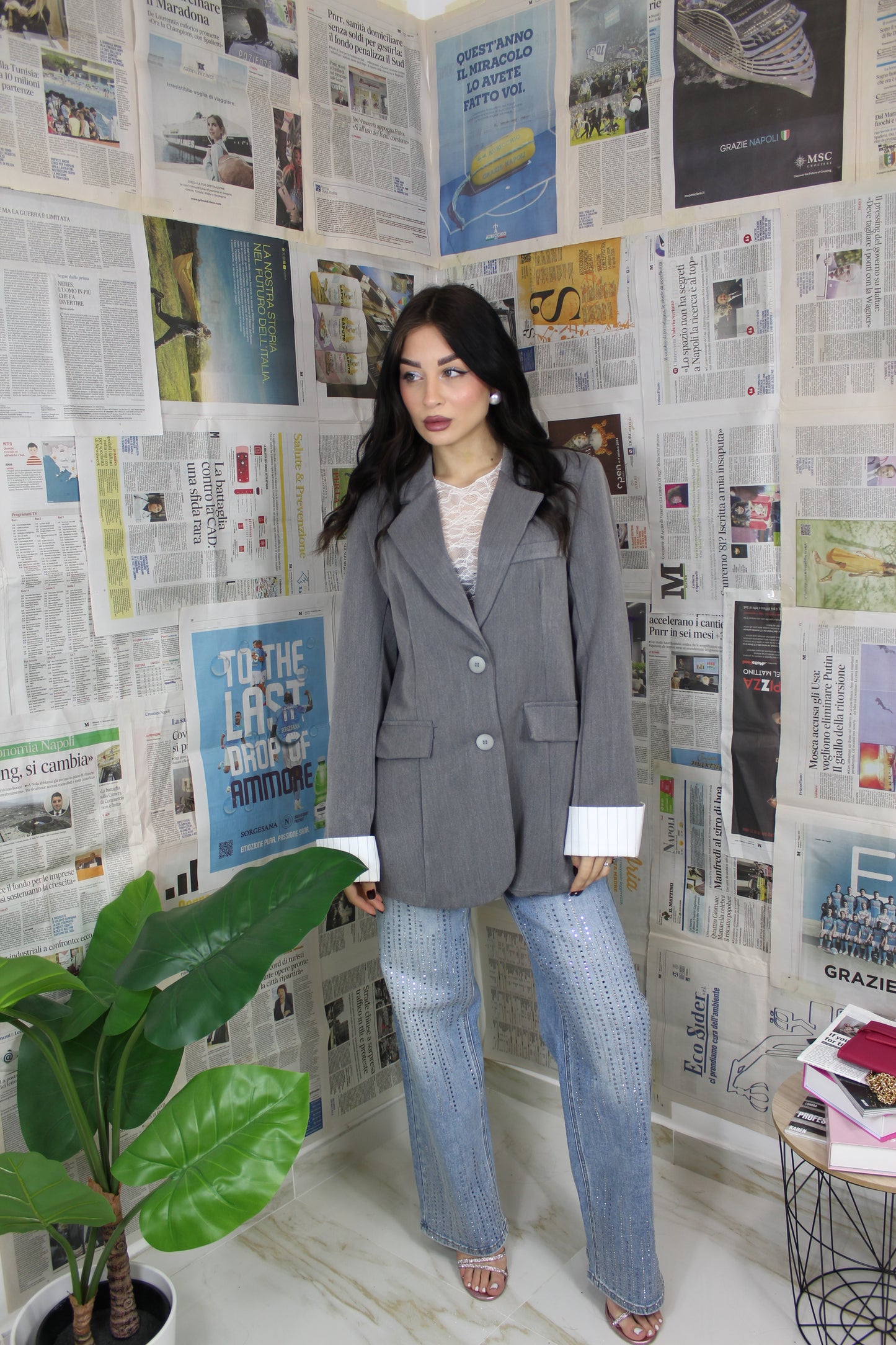 Blazer gessato