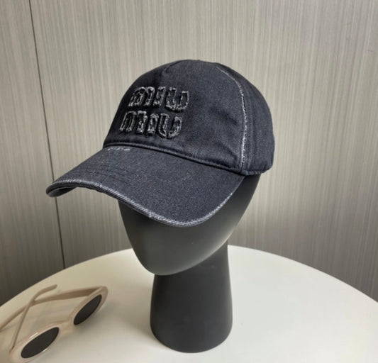 Cappello miu denim black