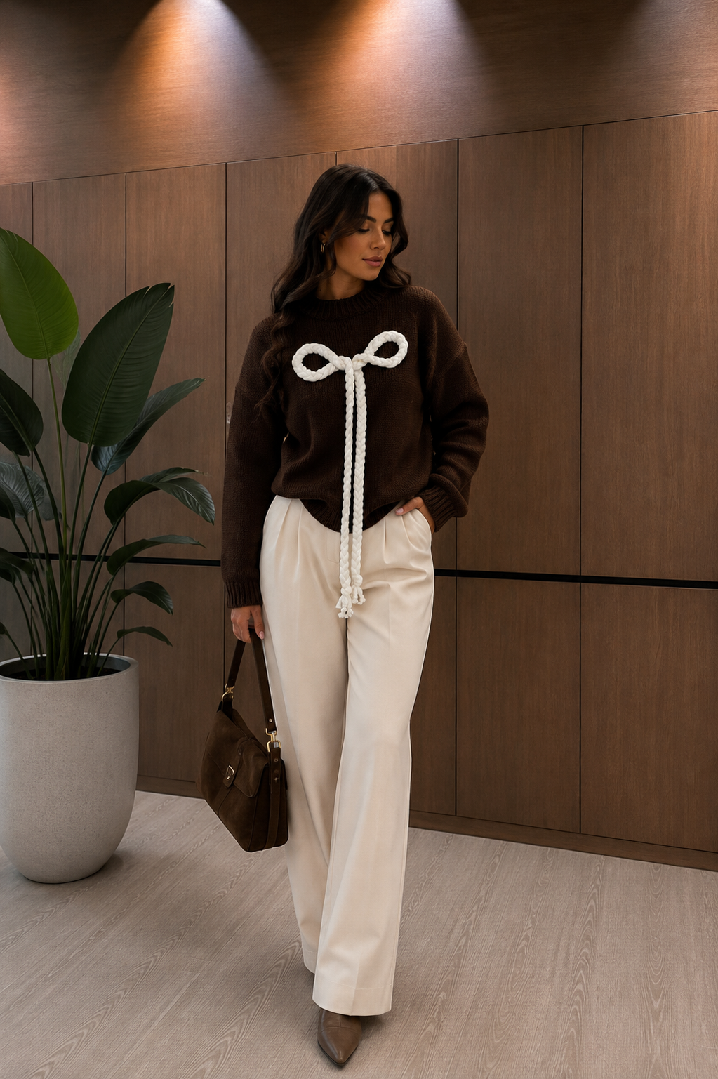 Maglione fiocco