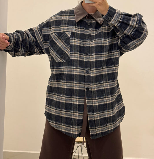 Camicione quadroni oversize