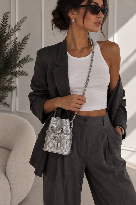 Mini bag silver