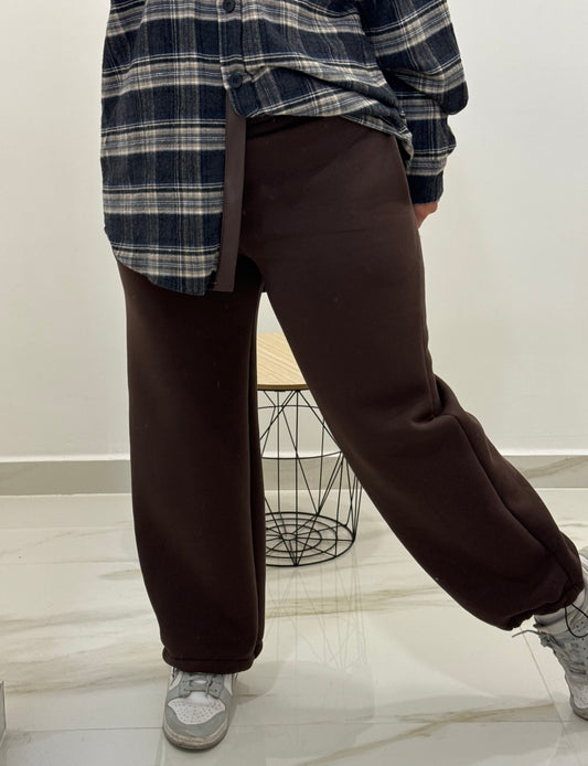 Pantalone tuta felpato